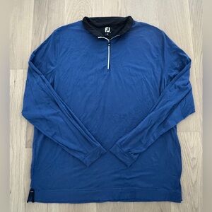 Footjoy 1/4 Zip Striped Golf Pullover Sweater